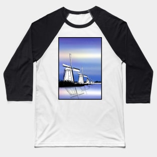 Kinderdijk Windmills Baseball T-Shirt